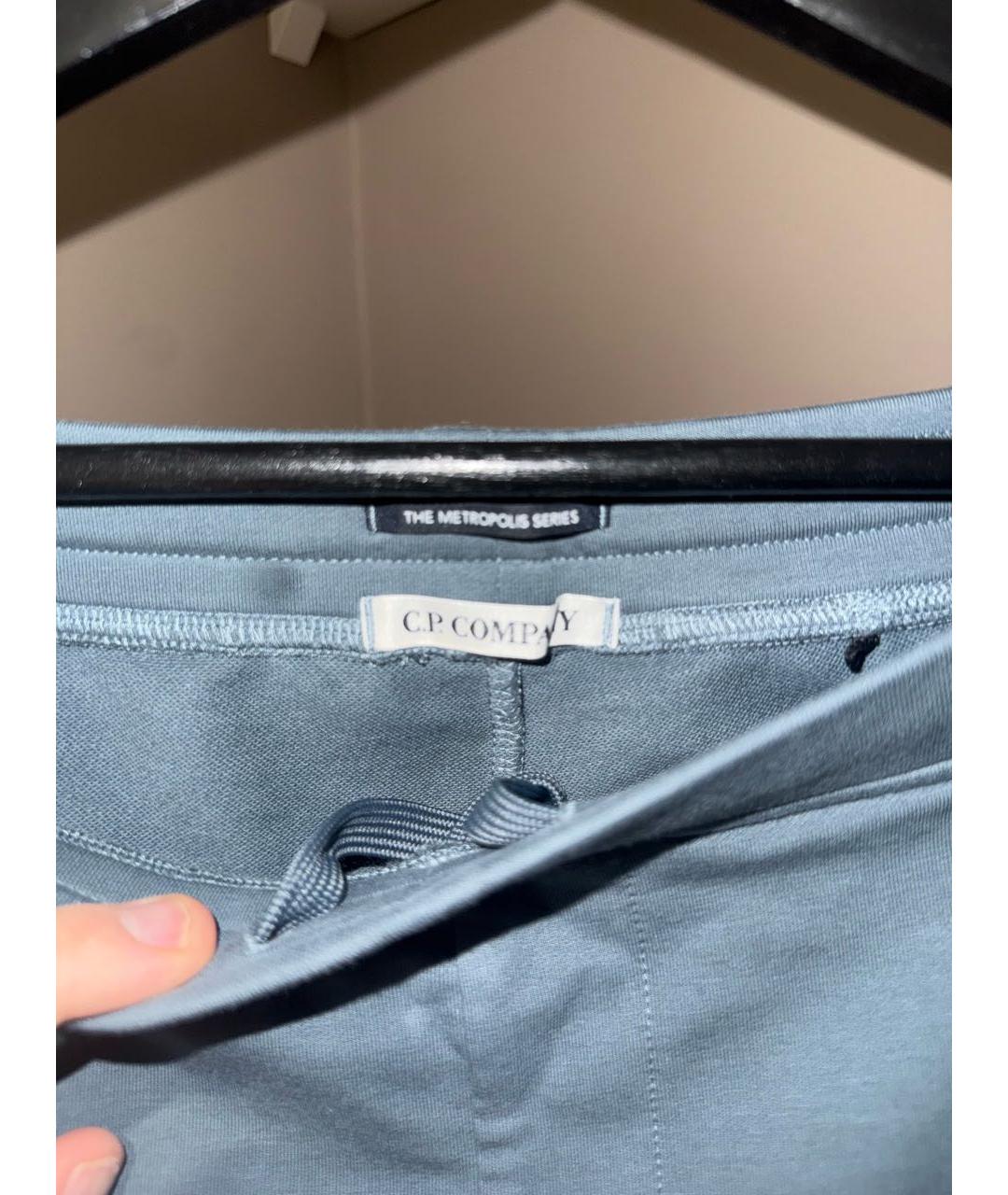 CP COMPANY Голубой хлопковый спортивный костюм, фото 7