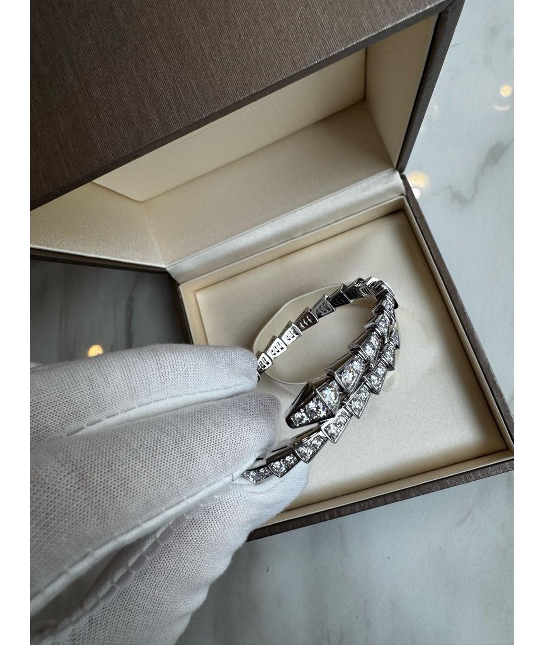 BVLGARI Серебрянный браслет из белого золота, фото 3