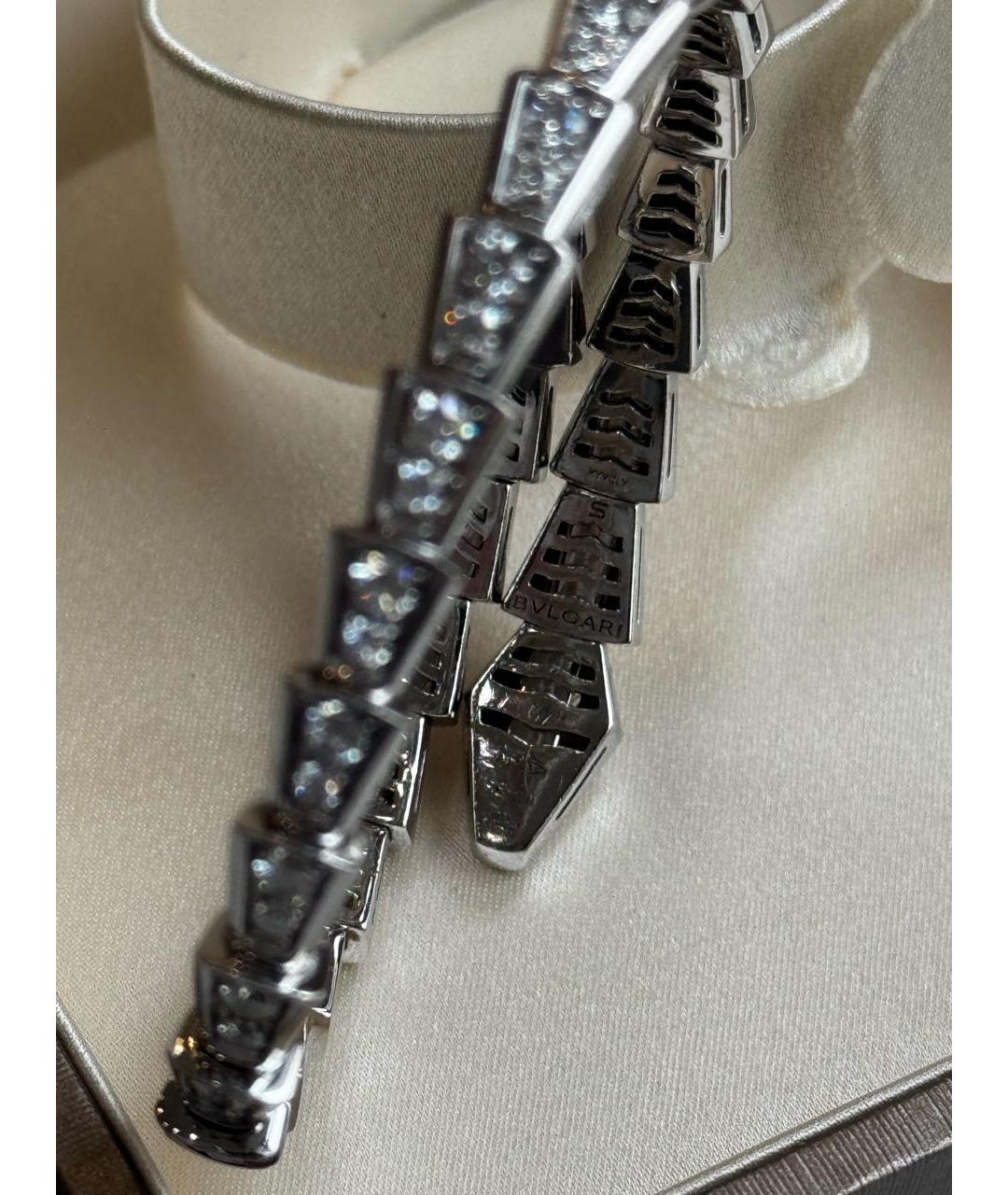 BVLGARI Серебрянный браслет из белого золота, фото 4