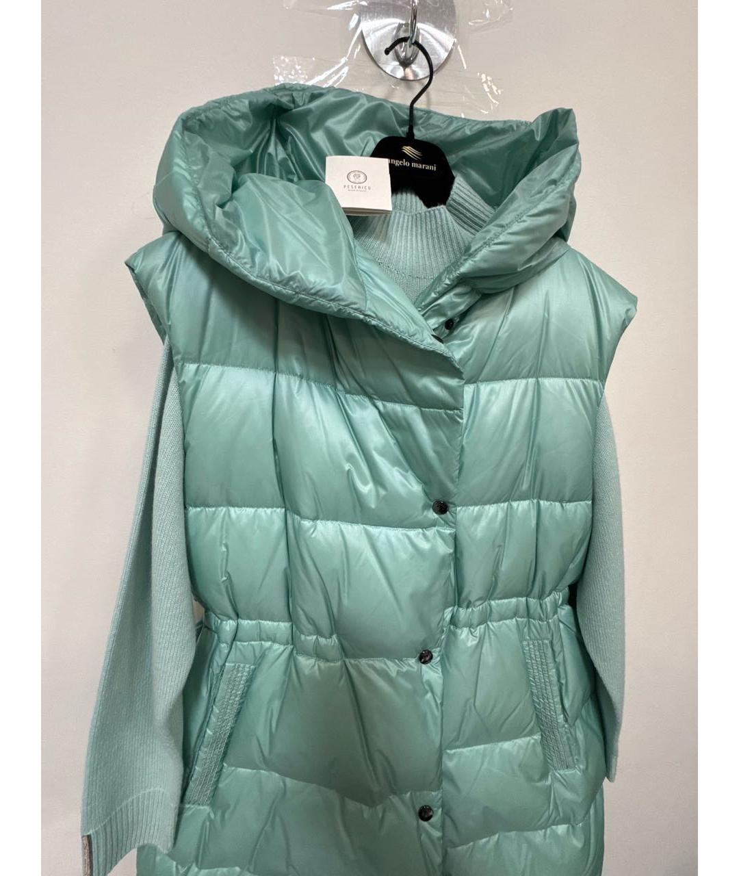 PESERICO Бирюзовый полиэстеровый жилет, фото 3