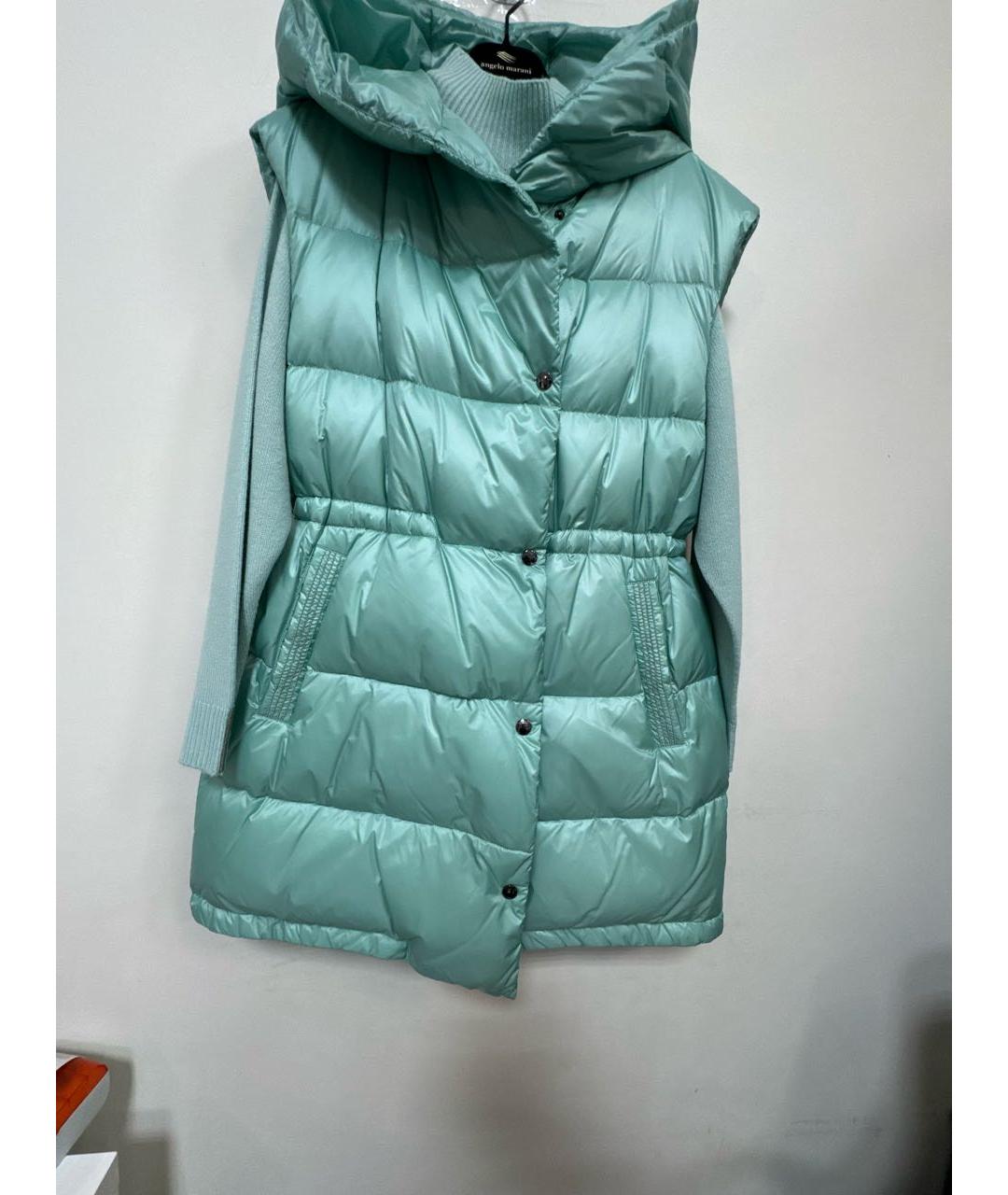 PESERICO Бирюзовый полиэстеровый жилет, фото 9