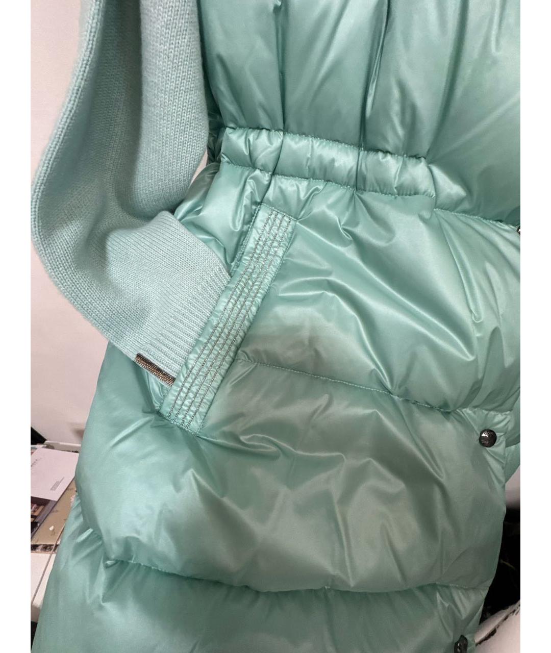 PESERICO Бирюзовый полиэстеровый жилет, фото 4