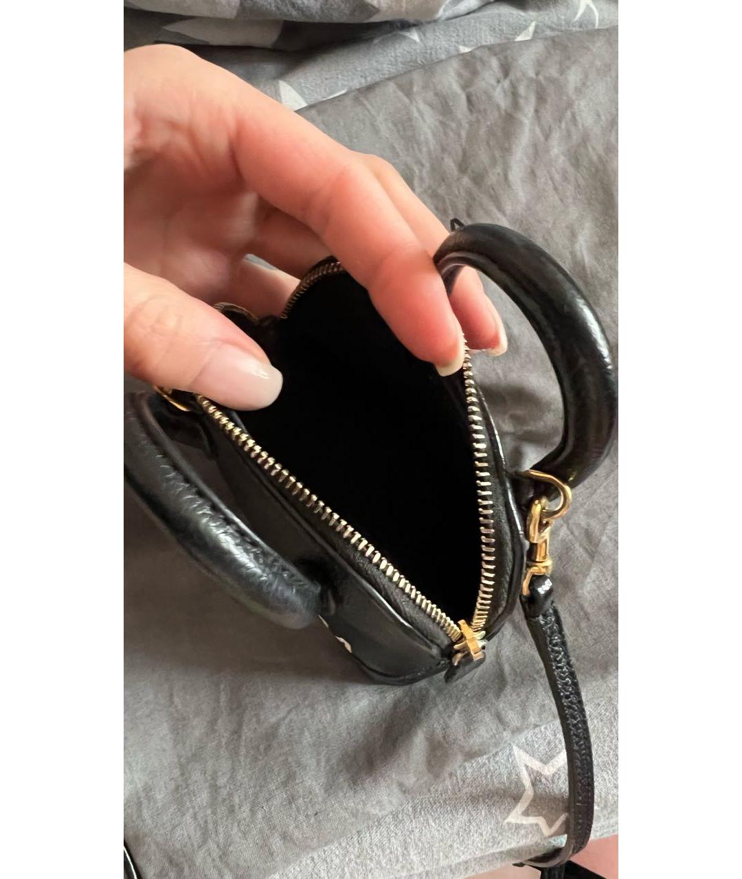 BALENCIAGA Черная кожаная сумка с короткими ручками, фото 4