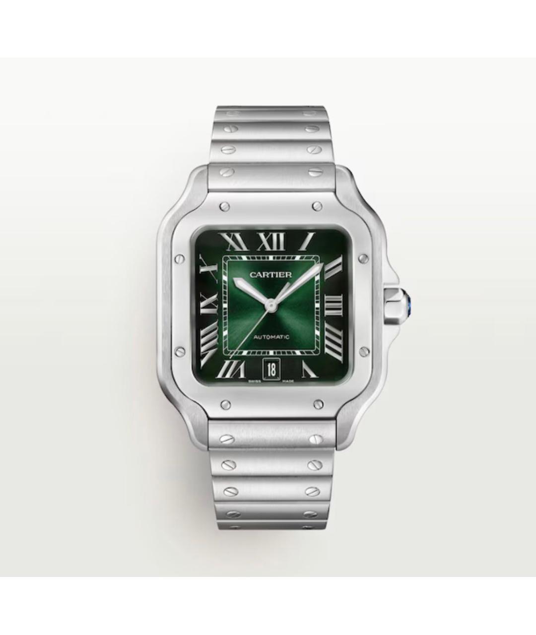 CARTIER Зеленые часы, фото 9