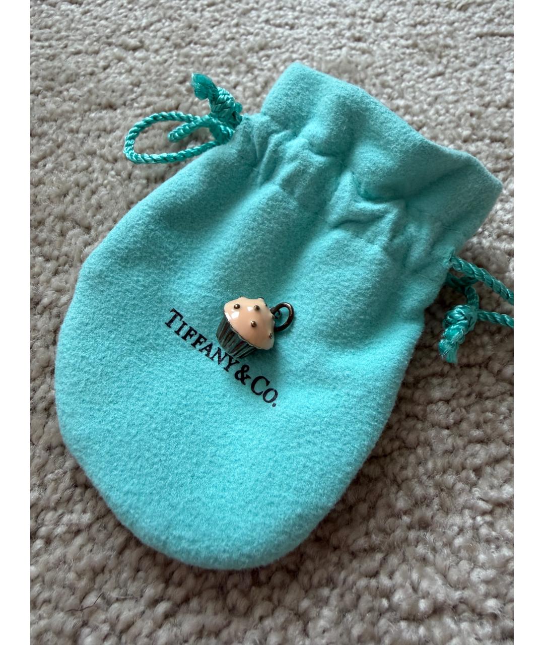 TIFFANY&CO Бежевый серебряный кулон, фото 2