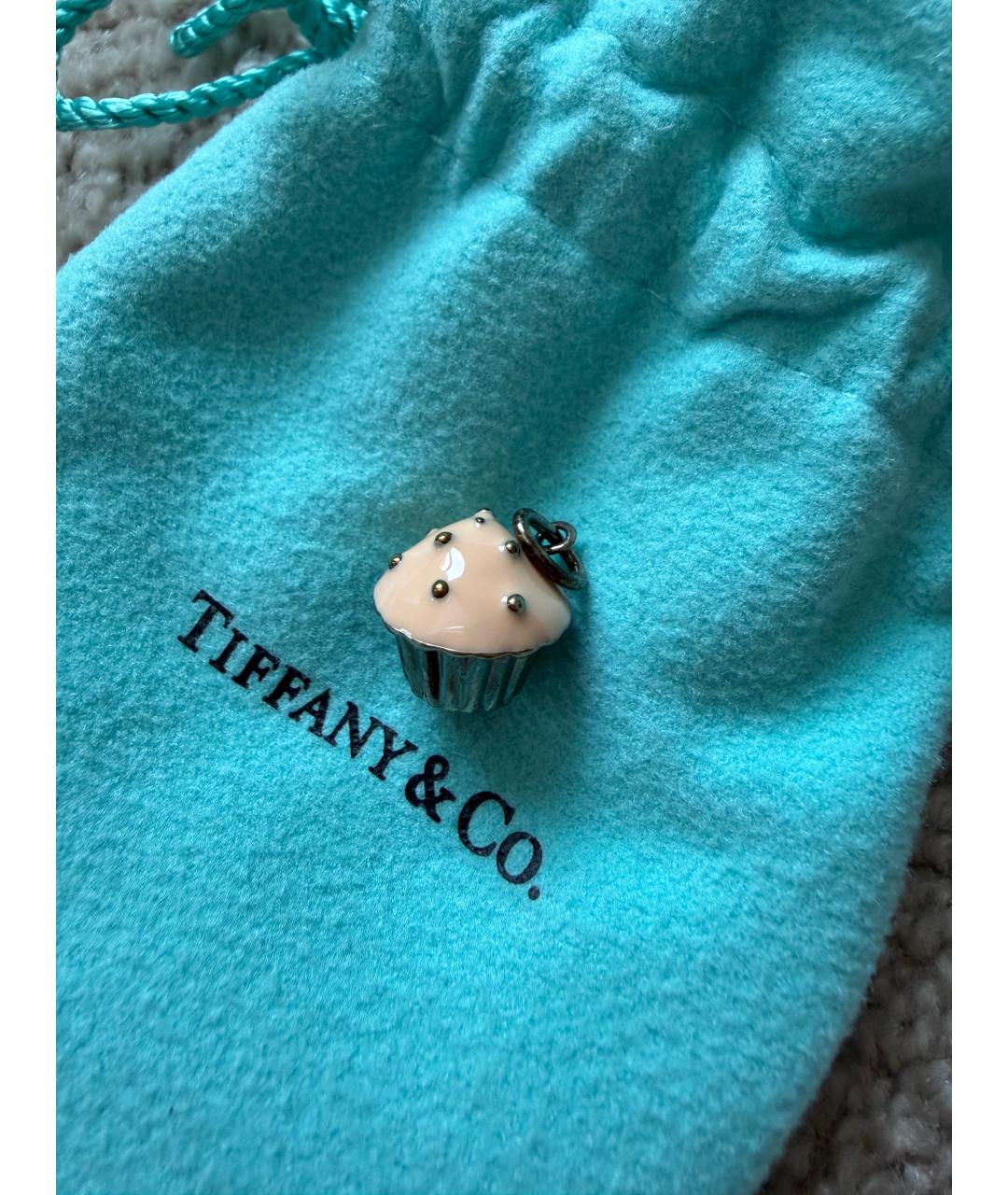 TIFFANY&CO Бежевый серебряный кулон, фото 3