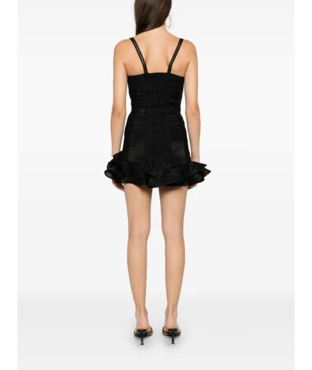 CHARO RUIZ Черный хлопко-эластановый сарафан, фото 3