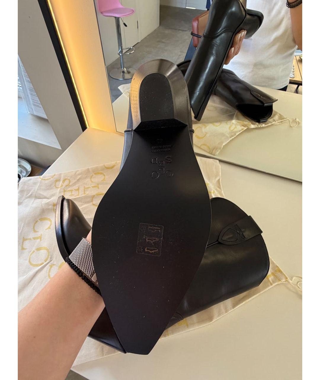 CLOSED Черные кожаные полусапоги, фото 3