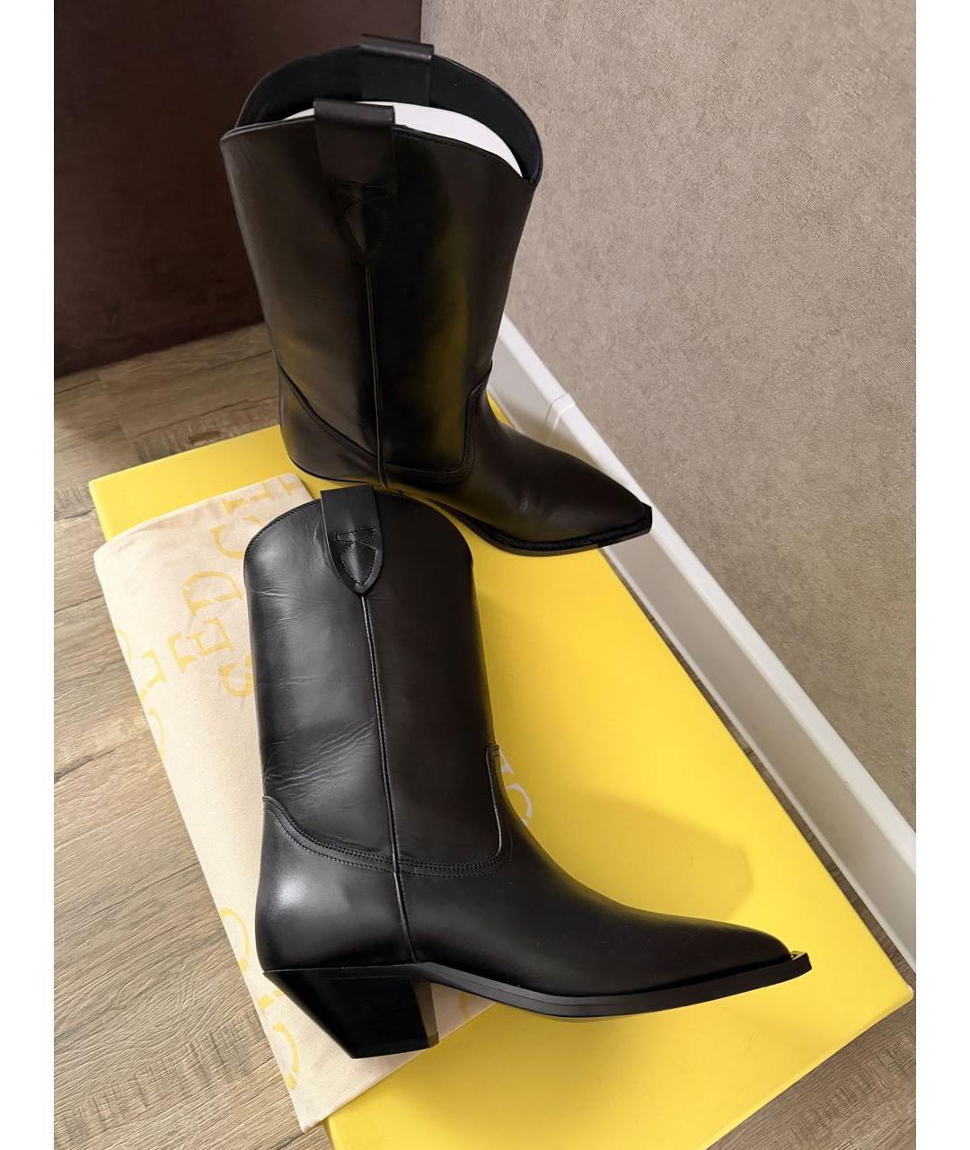 CLOSED Черные кожаные полусапоги, фото 3