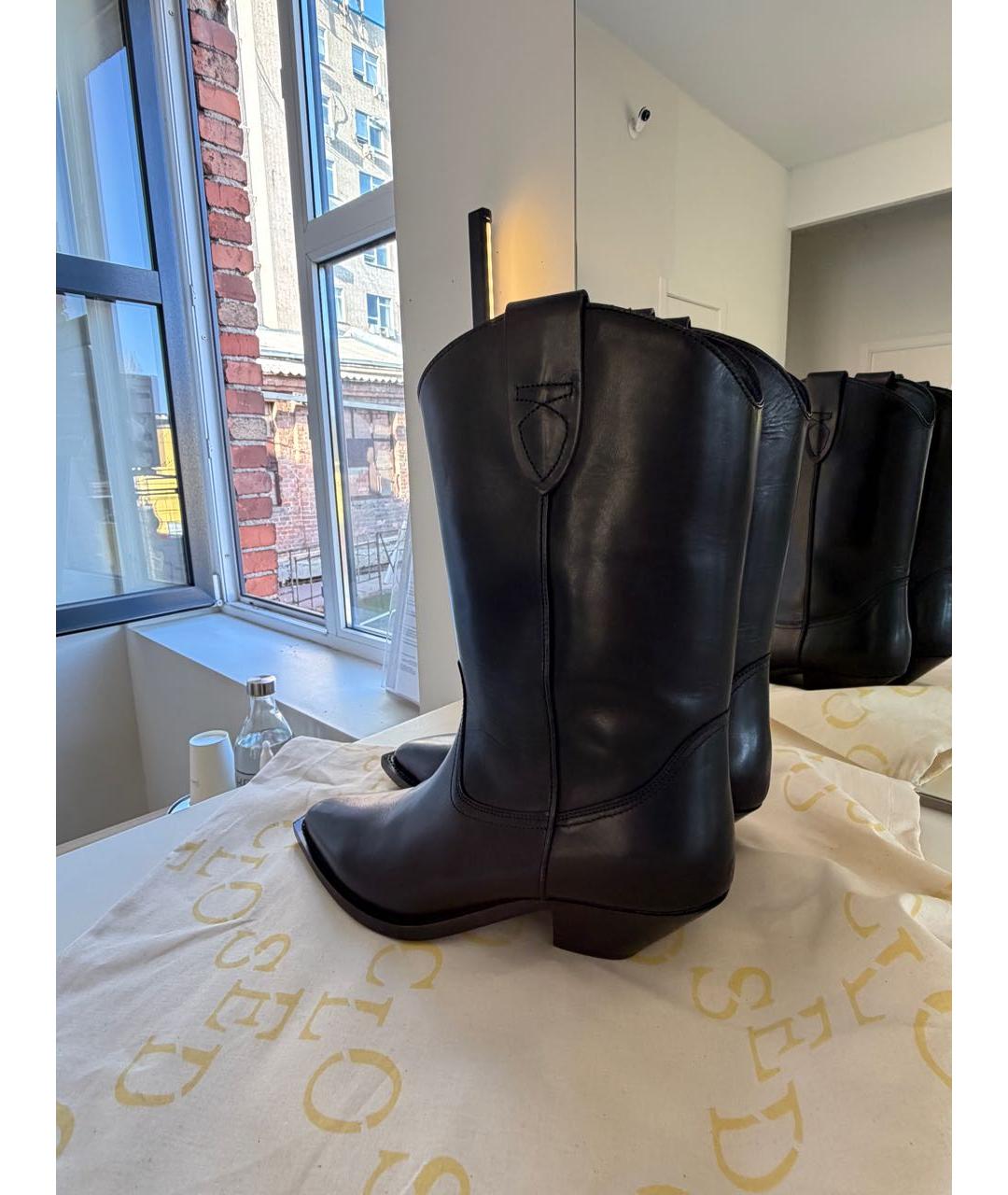 CLOSED Черные кожаные полусапоги, фото 5