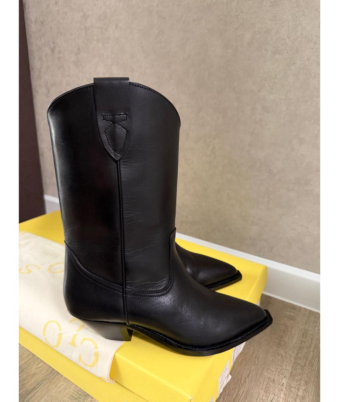 CLOSED Черные кожаные полусапоги, фото 7