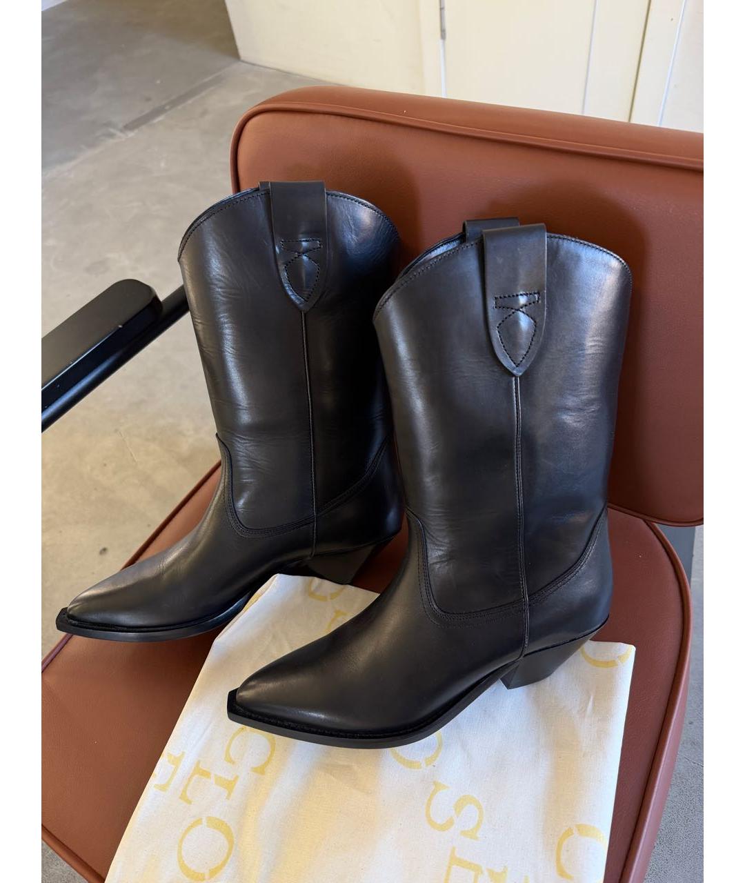 CLOSED Черные кожаные полусапоги, фото 4