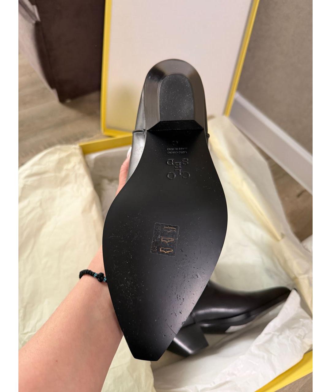 CLOSED Черные кожаные полусапоги, фото 5