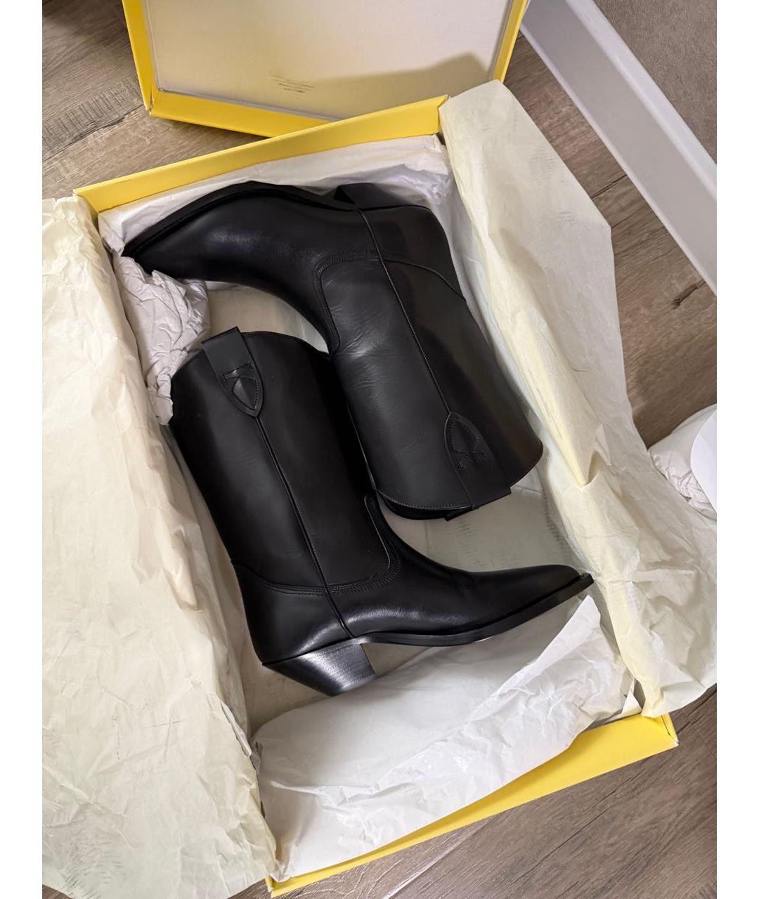 CLOSED Черные кожаные полусапоги, фото 8