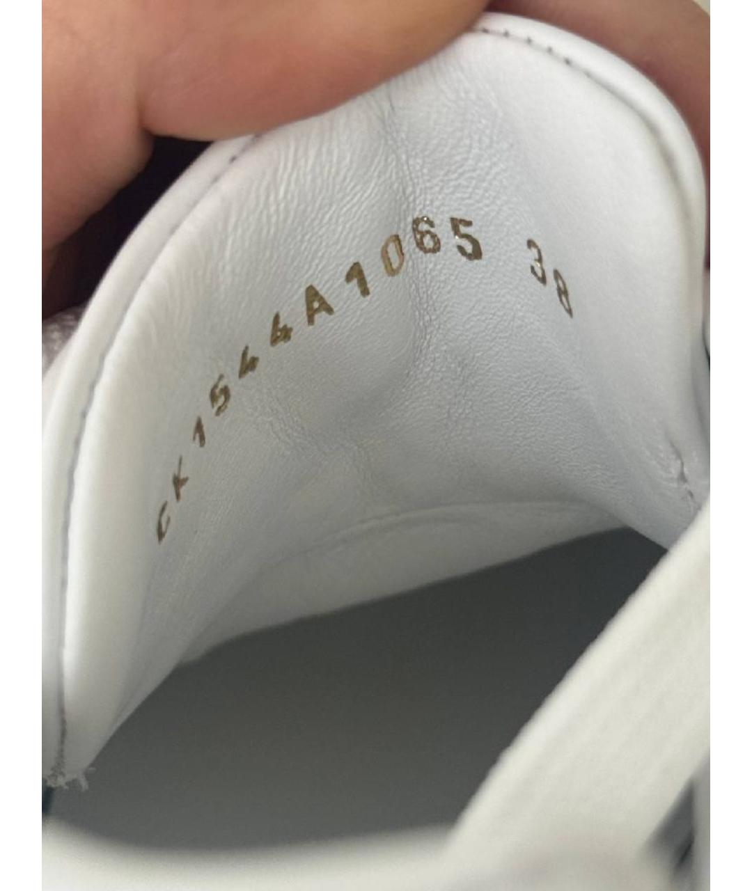 DOLCE&GABBANA Белые кожаные кеды, фото 5