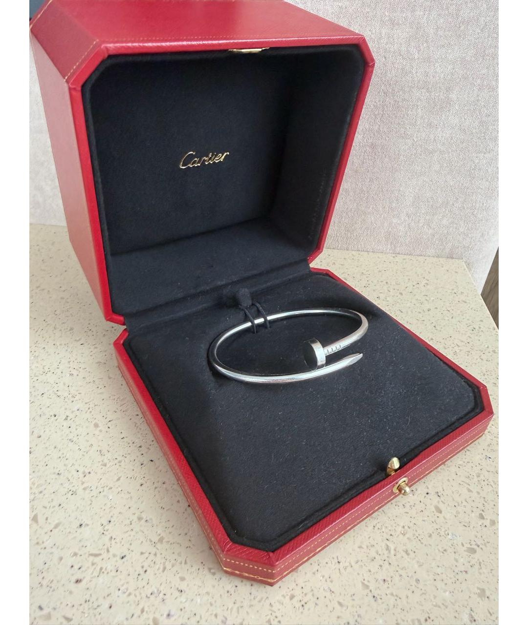 CARTIER Серебрянный браслет из белого золота, фото 2