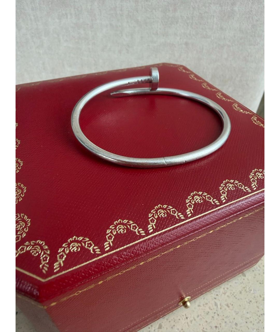 CARTIER Серебрянный браслет из белого золота, фото 4