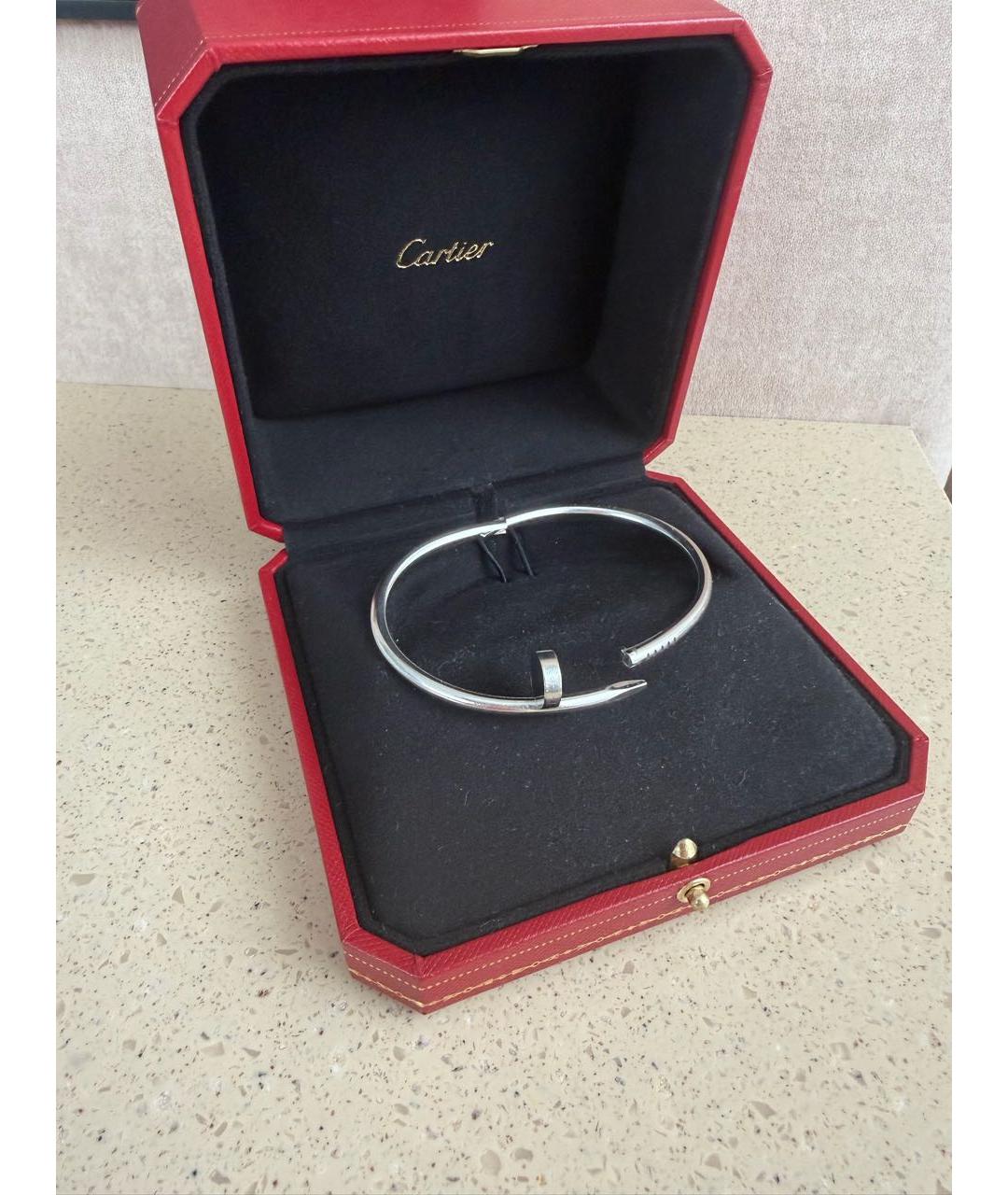 CARTIER Серебрянный браслет из белого золота, фото 6