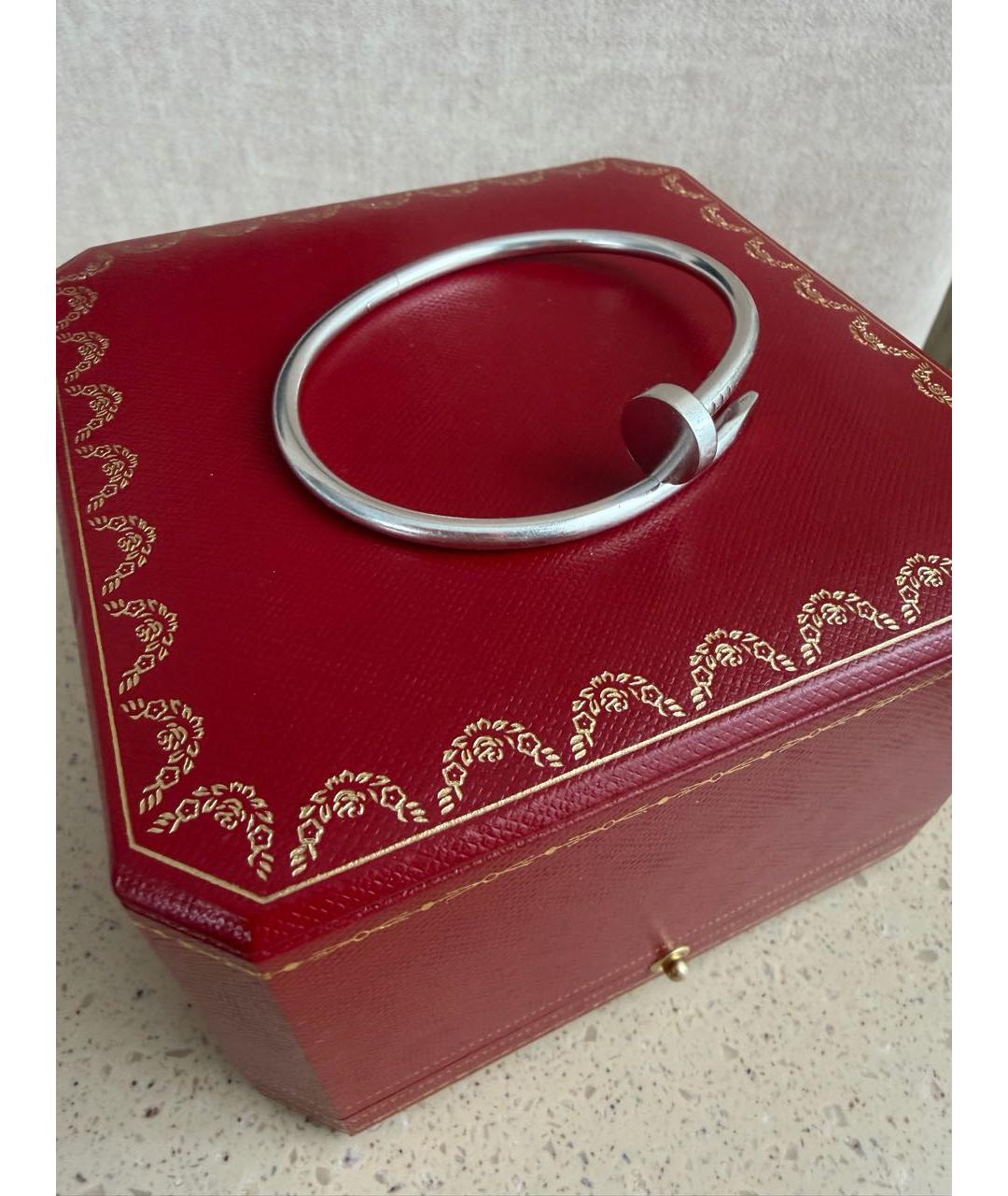 CARTIER Серебрянный браслет из белого золота, фото 7