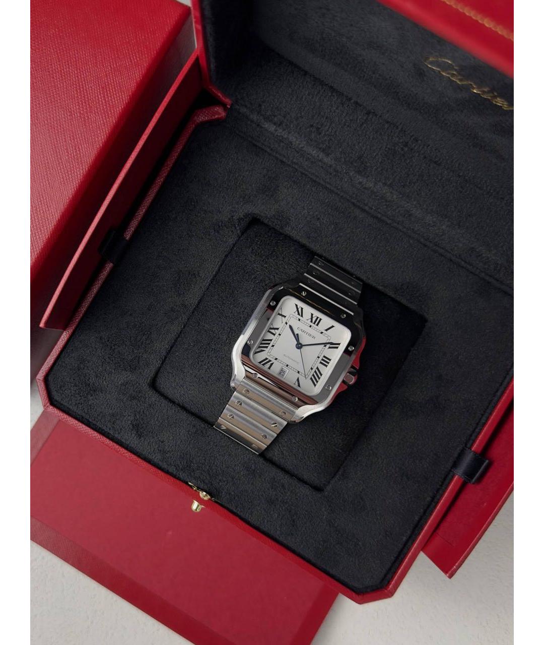 CARTIER Белые часы, фото 2