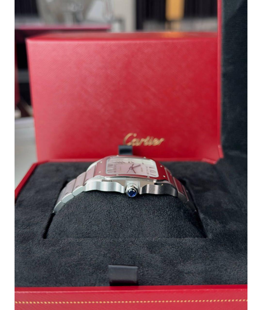 CARTIER Белые часы, фото 3