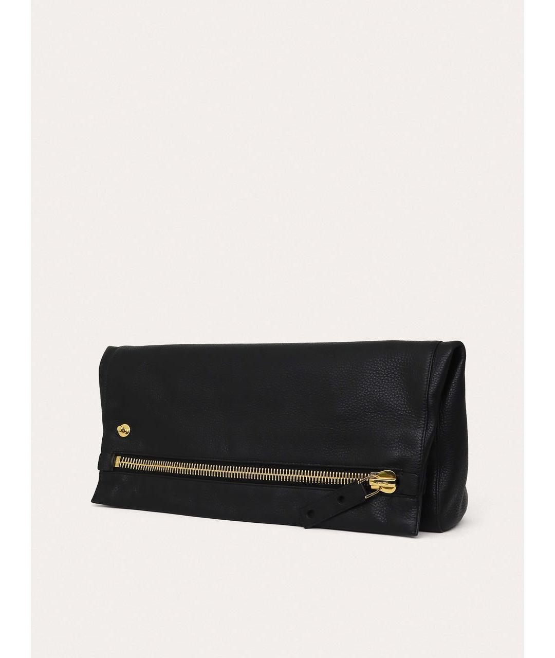 TOM FORD Черная кожаная сумка с короткими ручками, фото 2