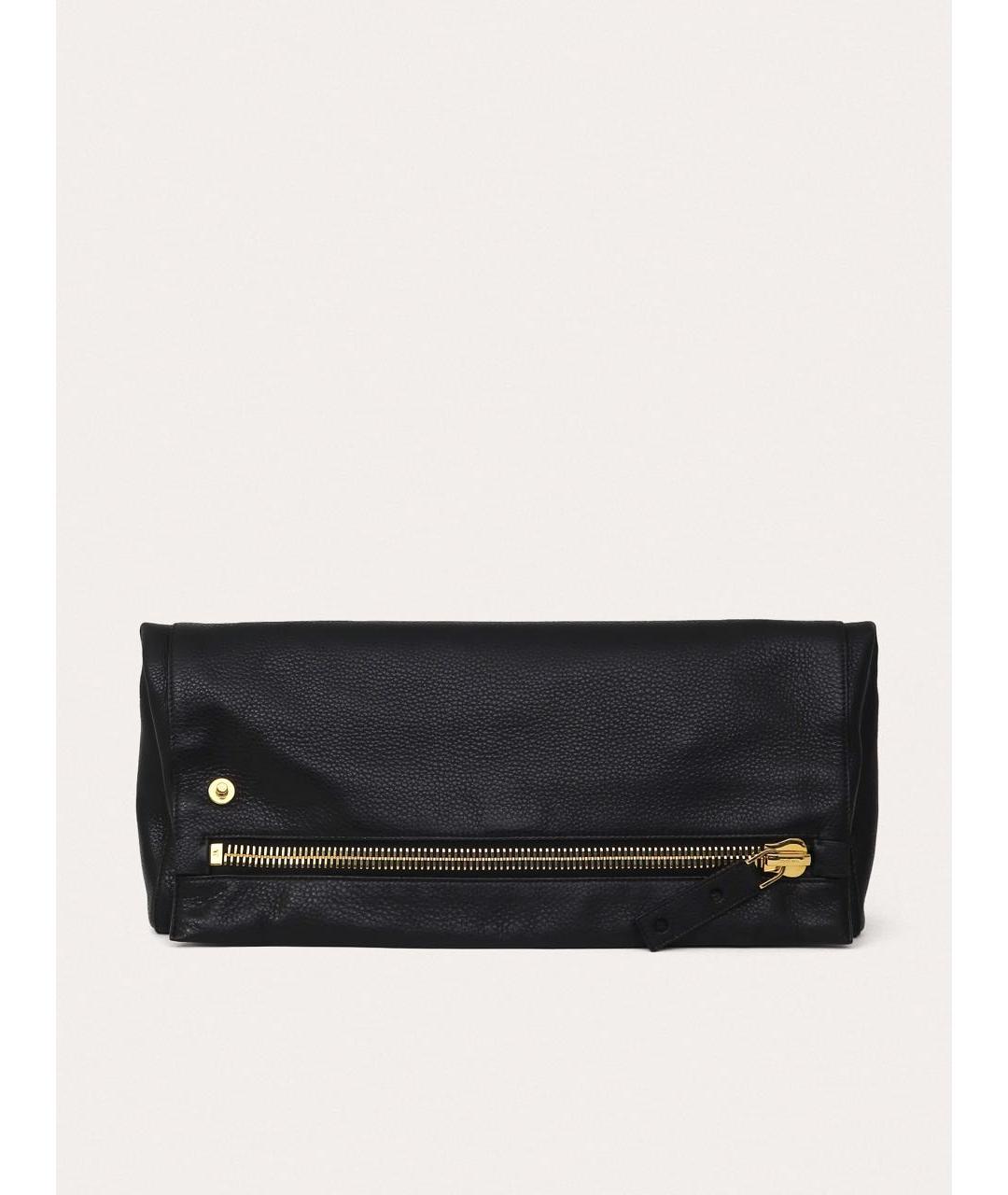 TOM FORD Черная кожаная сумка с короткими ручками, фото 9