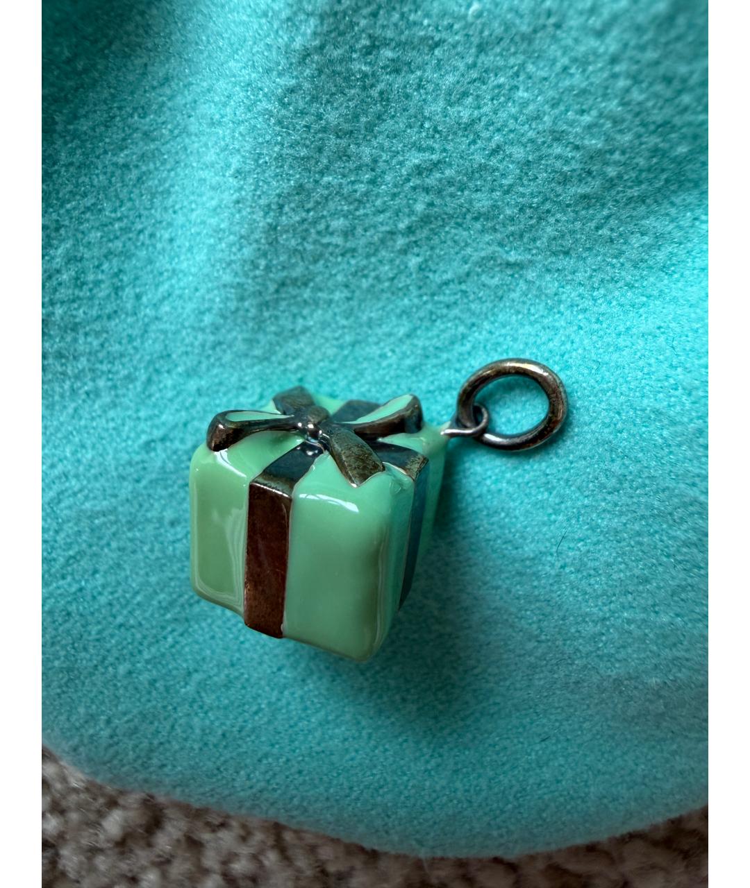 TIFFANY&CO Бирюзовый серебряный кулон, фото 3