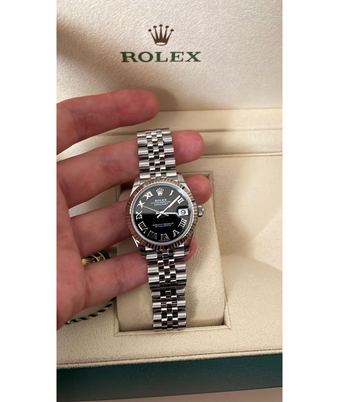 ROLEX Серебряные часы из белого золота, фото 5