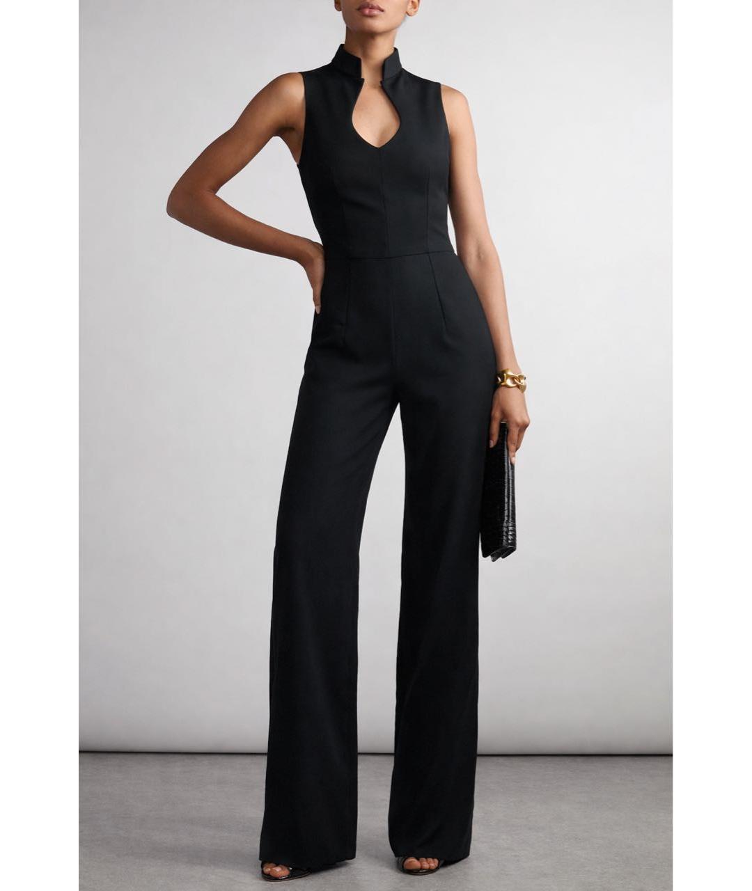 SAINT LAURENT Черный шерстяной комбинезон, фото 8