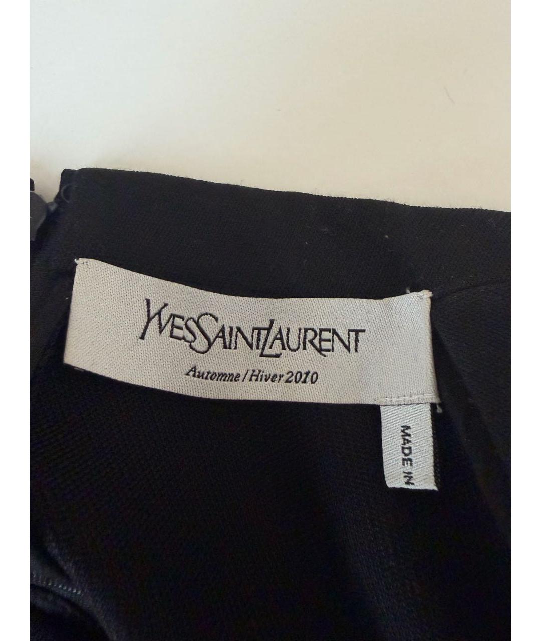 SAINT LAURENT Черный шерстяной комбинезон, фото 5