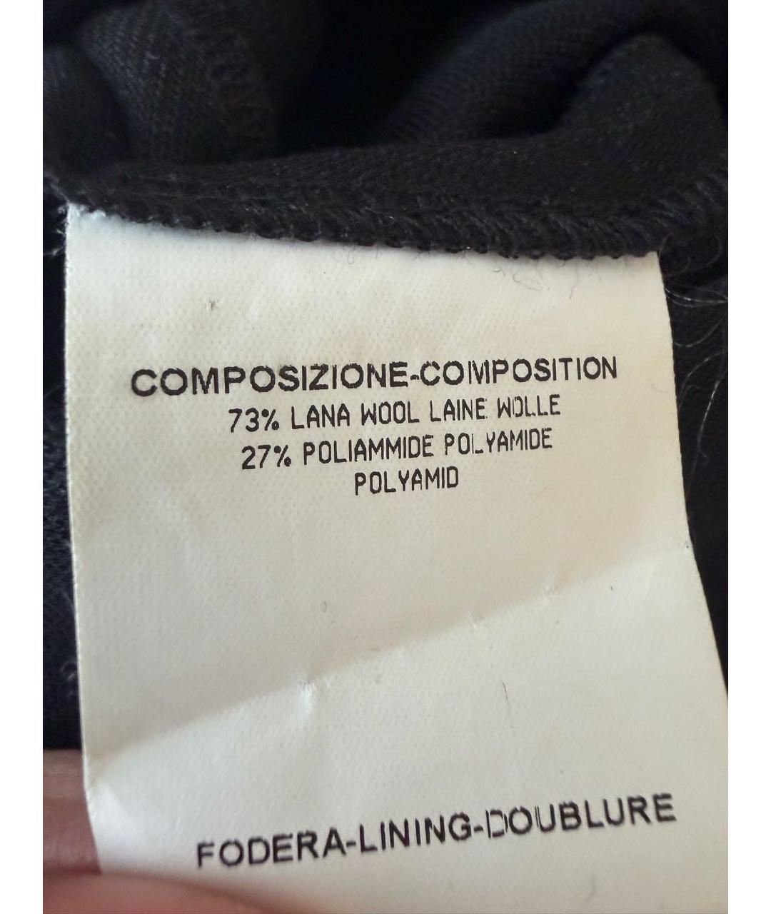 SAINT LAURENT Черный шерстяной комбинезон, фото 7