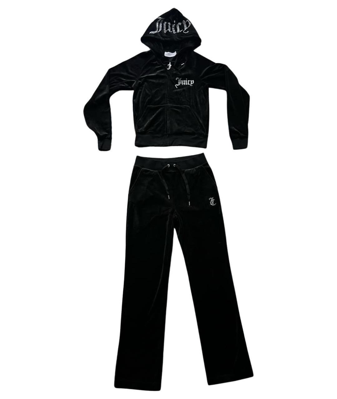 JUICY COUTURE Черный велюровый спортивные костюмы, фото 1