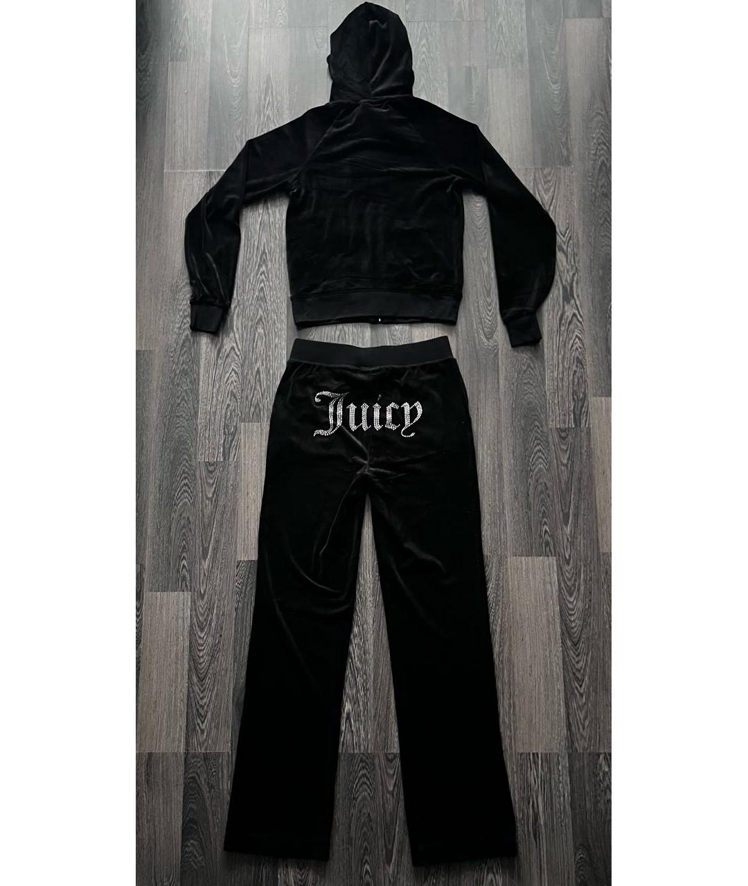 JUICY COUTURE Черный велюровый спортивные костюмы, фото 2