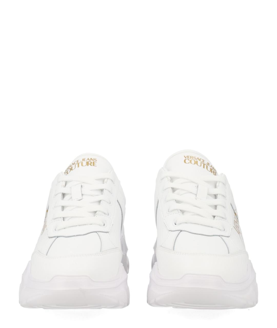 VERSACE JEANS COUTURE Белые кожаные кроссовки, фото 2