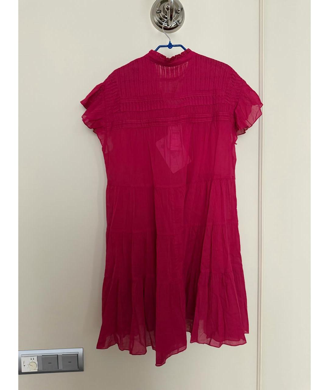 ISABEL MARANT ETOILE Красное хлопковое повседневное платье, фото 2