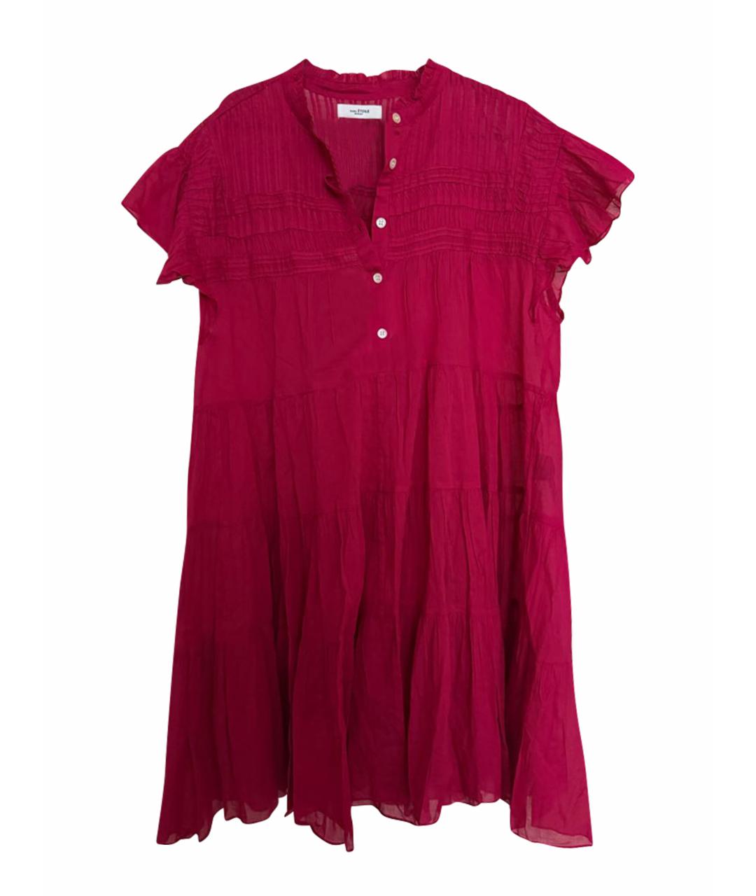 ISABEL MARANT ETOILE Красное хлопковое повседневное платье, фото 1