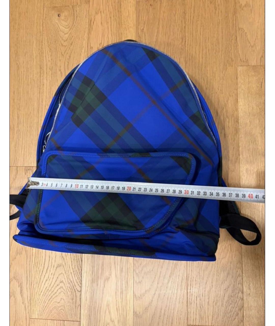 BURBERRY Синий рюкзак, фото 4