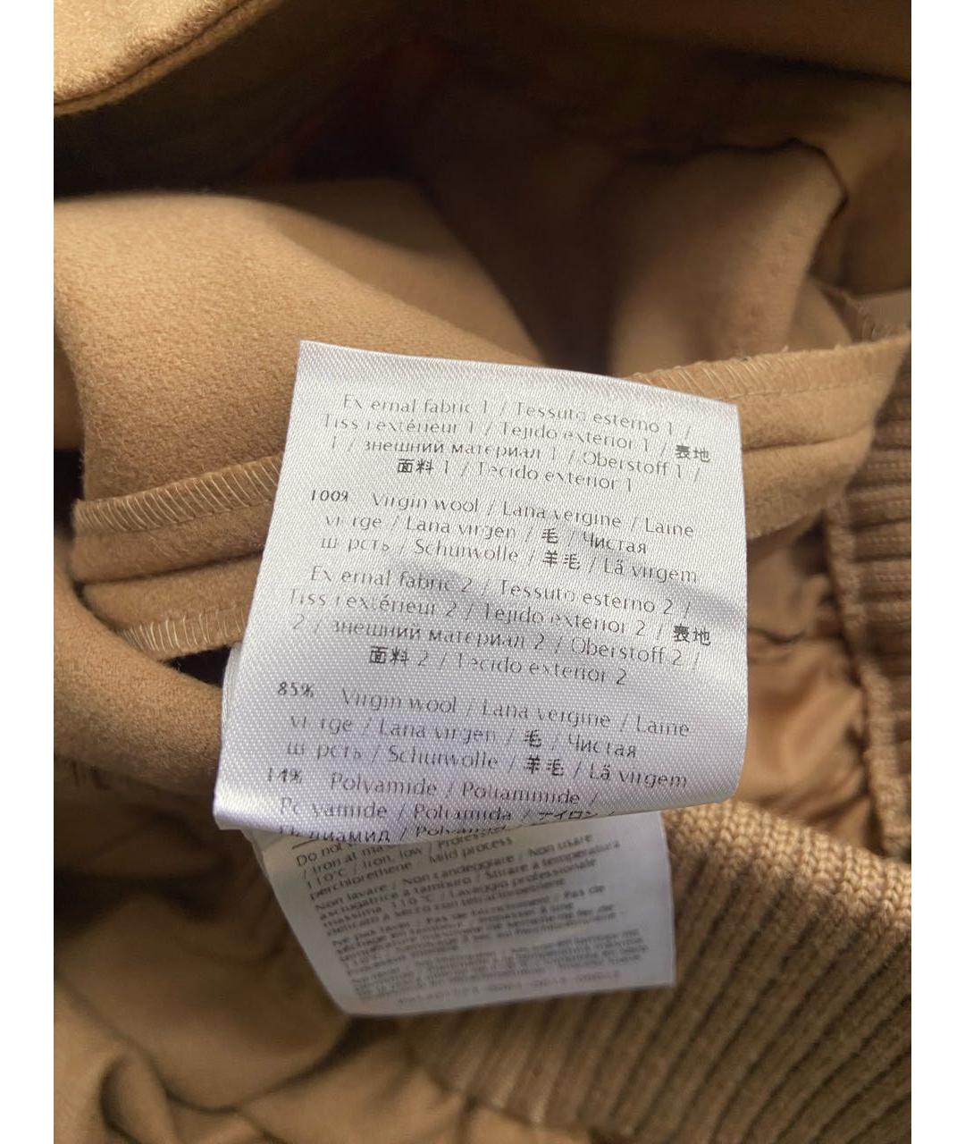 VALENTINO Бежевые шерстяные брюки широкие, фото 6