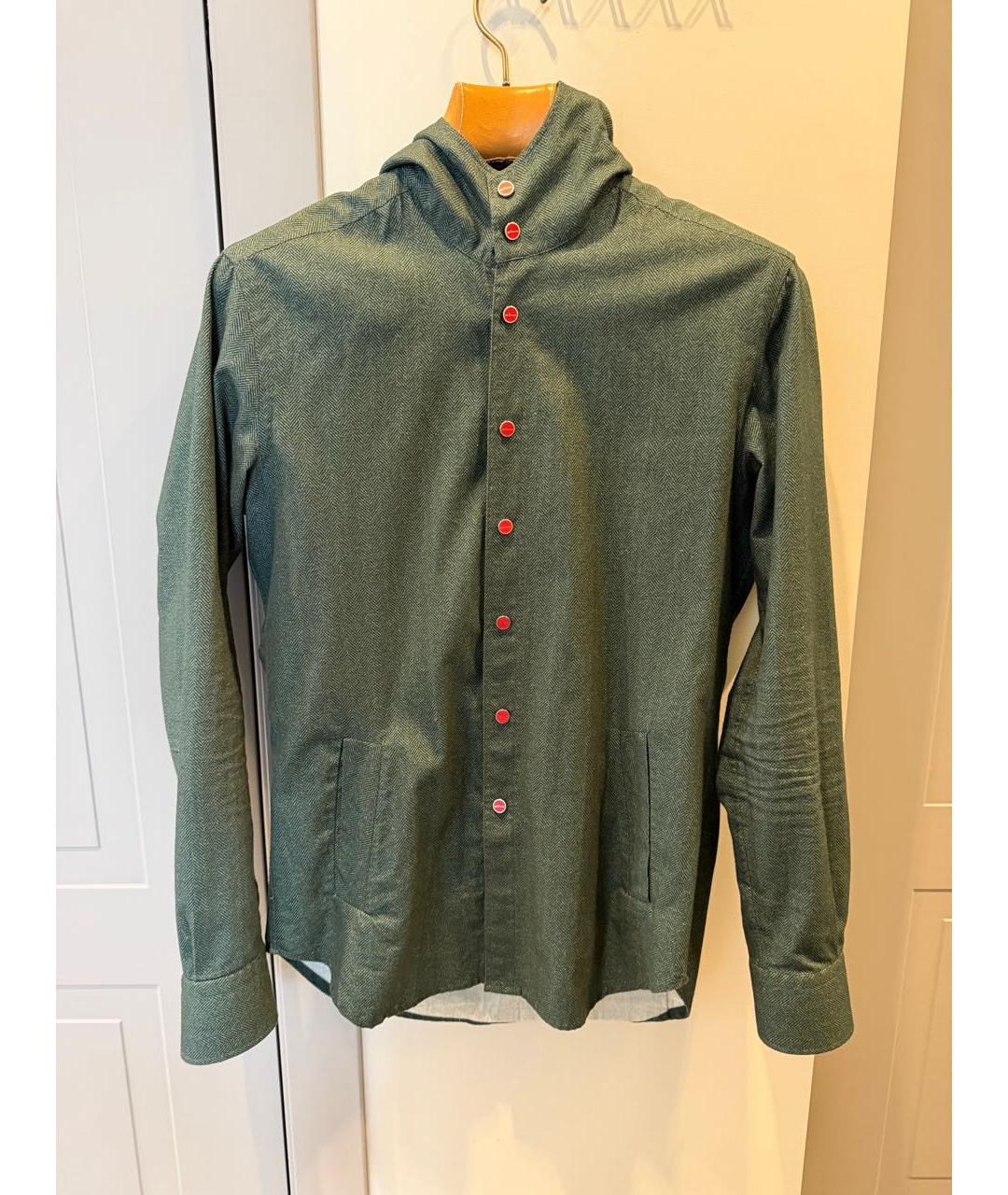 KITON Зеленая кэжуал рубашка, фото 5