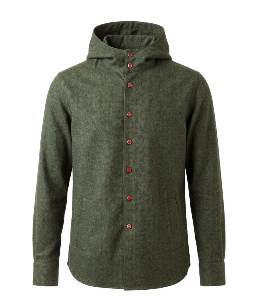 KITON Зеленая кэжуал рубашка, фото 1