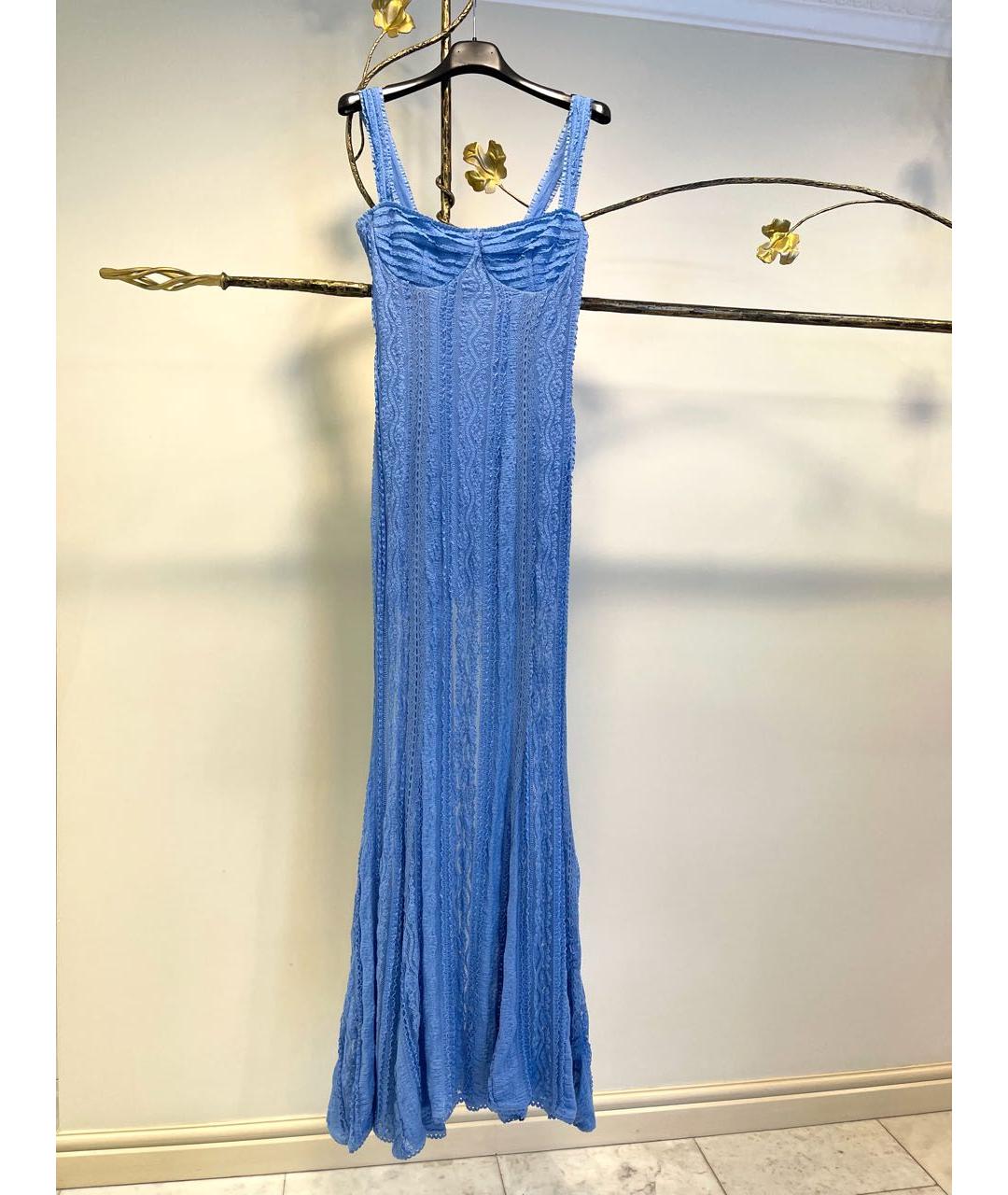 CHARO RUIZ Голубой хлопковый сарафан, фото 8