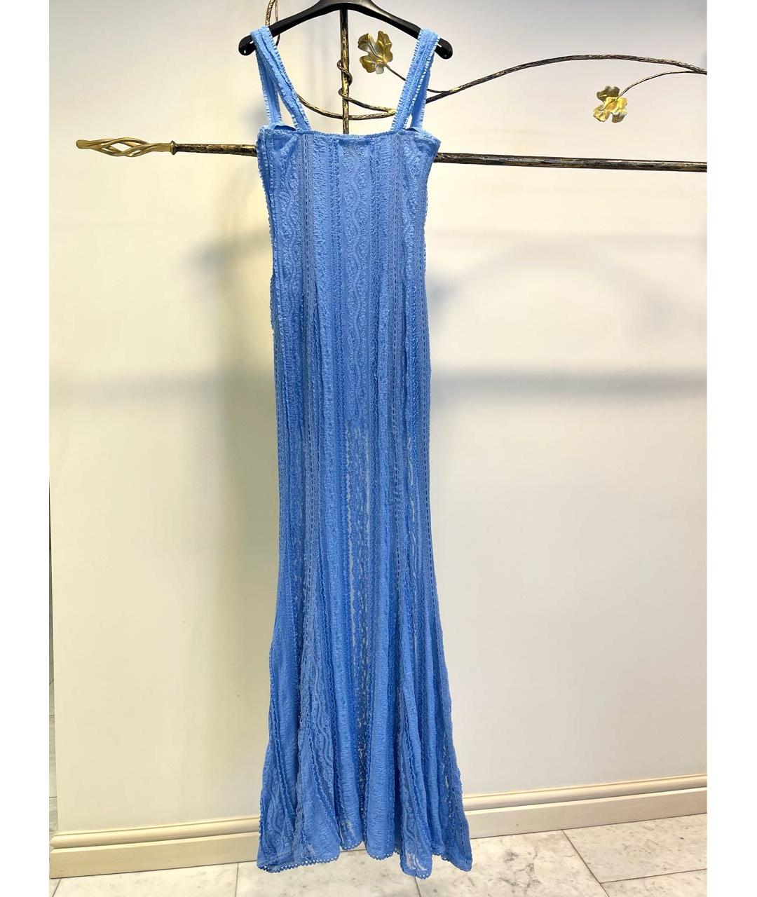 CHARO RUIZ Голубой хлопковый сарафан, фото 2