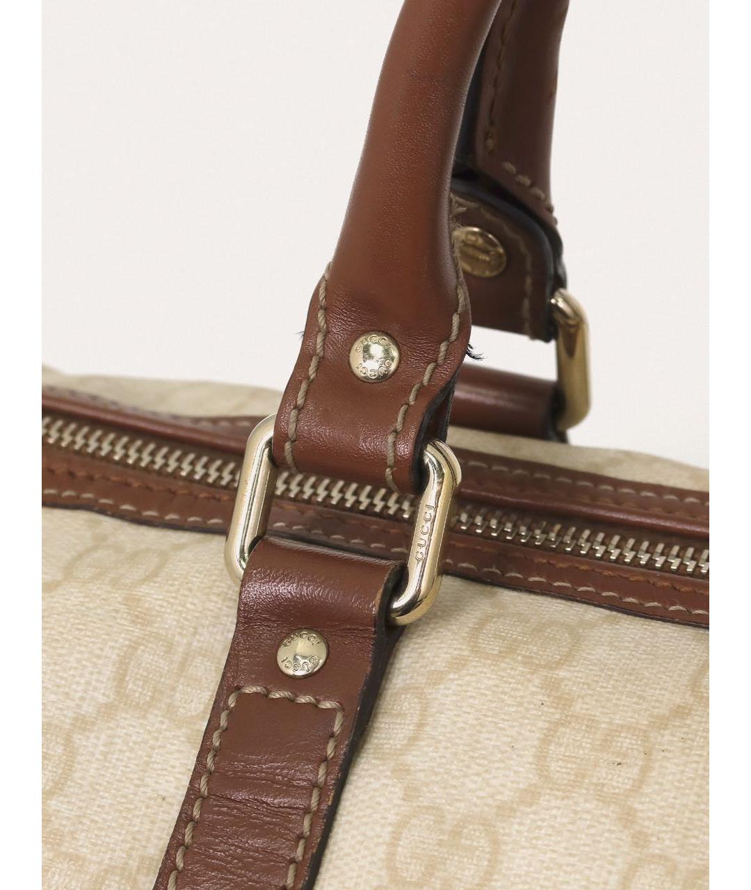 GUCCI Бежевая сумка с короткими ручками, фото 7