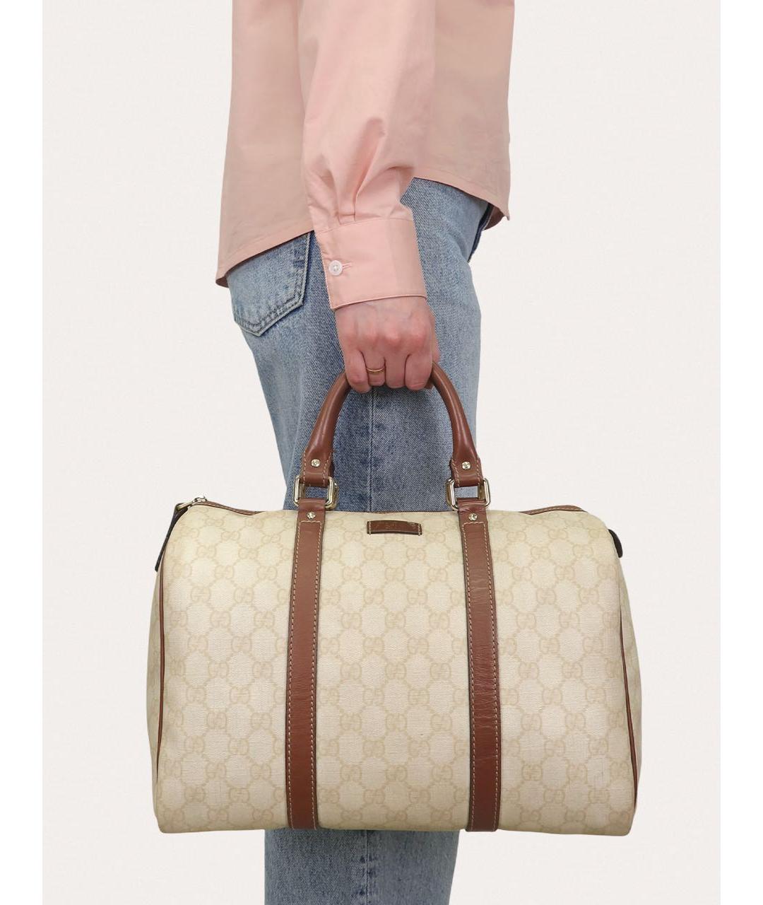 GUCCI Бежевая сумка с короткими ручками, фото 8