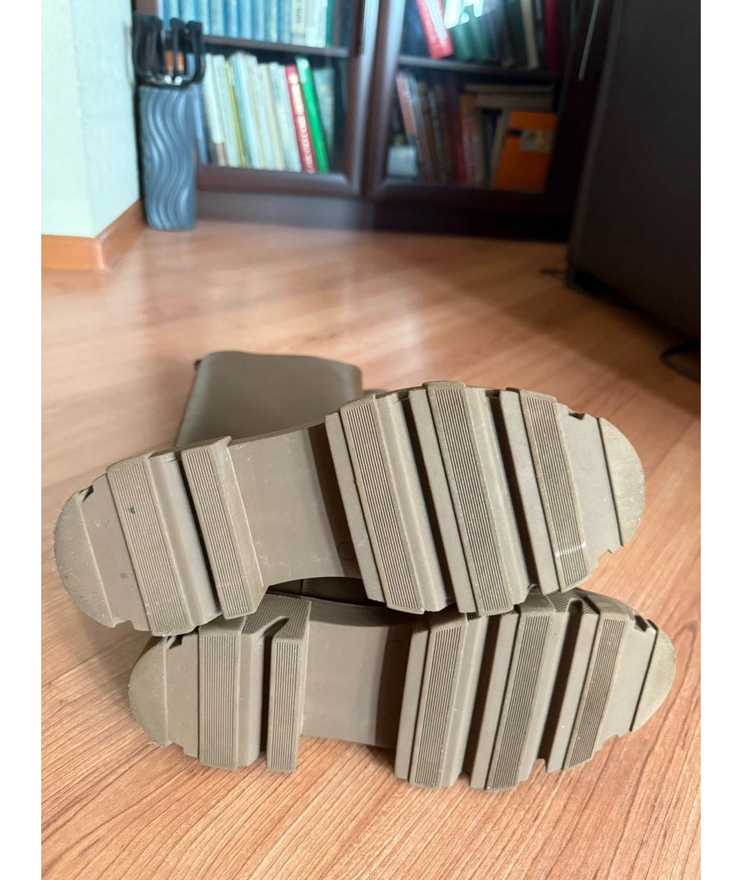 GIA COUTURE Коричневые кожаные сапоги, фото 4