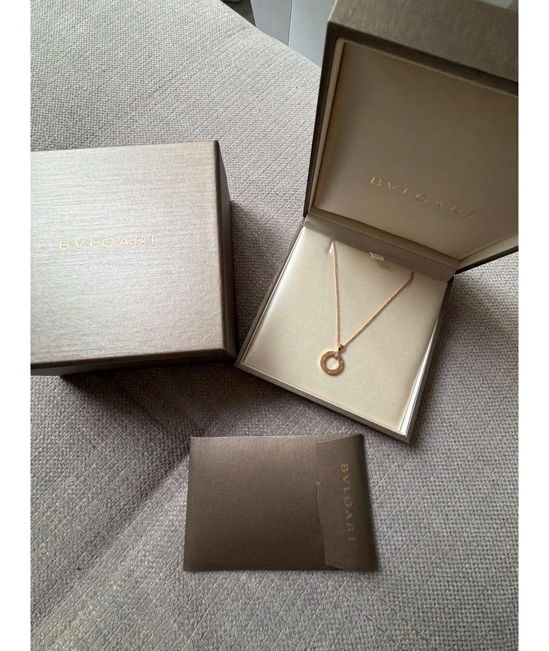 BVLGARI Золотое колье из розового золота, фото 3