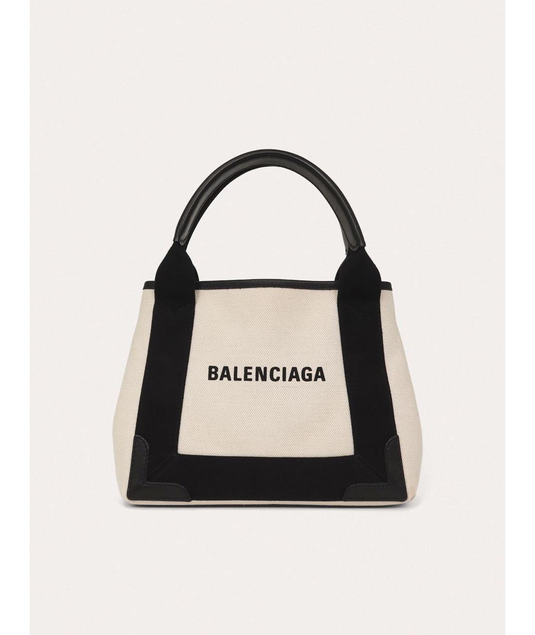 BALENCIAGA Белая тканевая сумка через плечо, фото 9