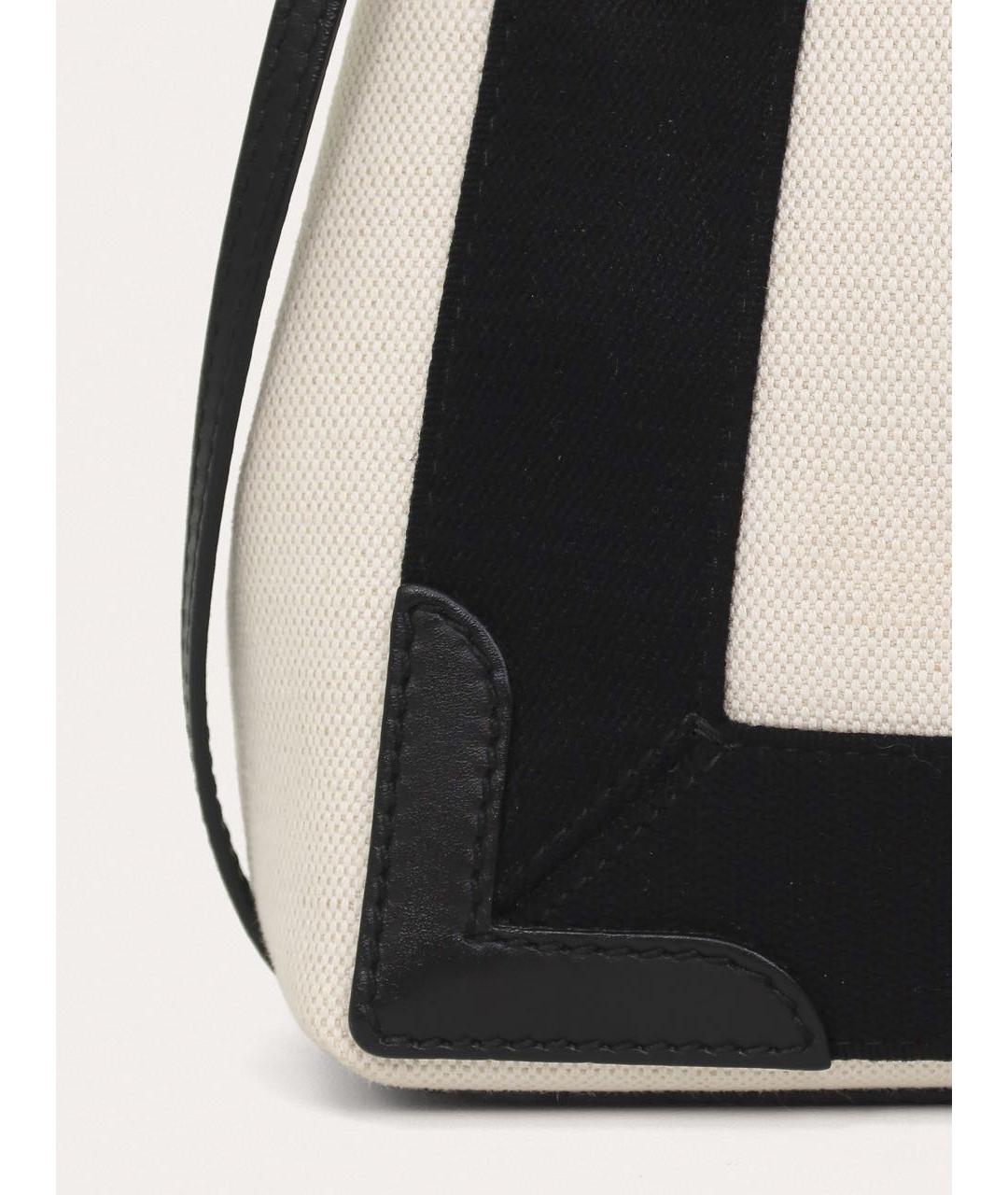 BALENCIAGA Белая тканевая сумка через плечо, фото 6