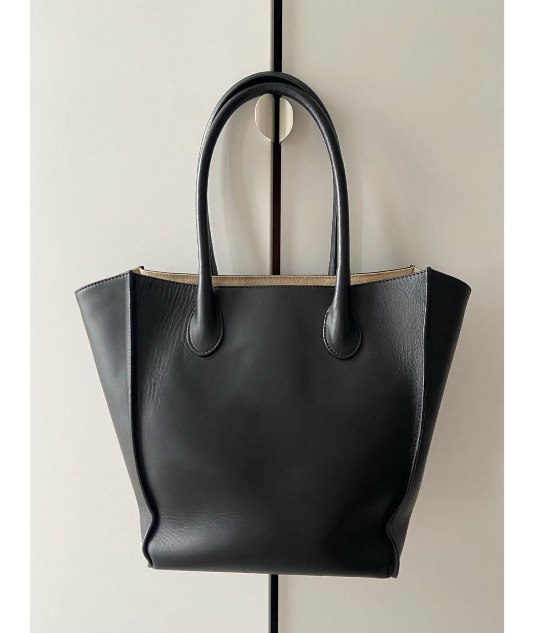 JACQUEMUS Черная кожаная сумка через плечо, фото 2